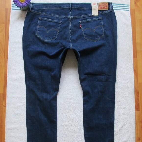 New LEVI'S JEANS Size 20W 711 Mid-Rise Skinny Denim - Picture 5 of 10